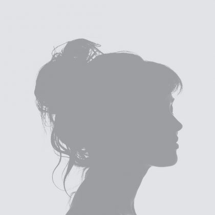 A woman's profile silhouette